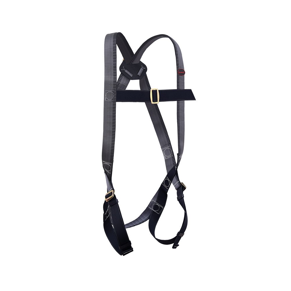 FULL BODY HARNESS "CLASS A" PERMANENTLY ATTACHED WITH 2 MTR. PP ROPE LANYARD WITH HOOK PN 131