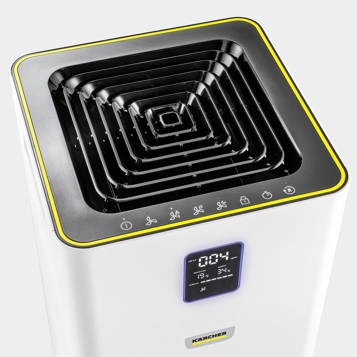 KARCHER Air Purifier AF 30 for Home | 645 sq.ft Coverage | Air Quality Display | H13 HEPA and activated Carbon Filtres | Removes 99.99% Pathogens | Fine Dust | German Tech KARCHER Air Purifier AF 30 for Home | 645 sq.ft Coverage | Air Quality Display | H13 HEPA and activated Carbon Filtres | Removes 99.99% Pathogens | Fine Dust | German Tech