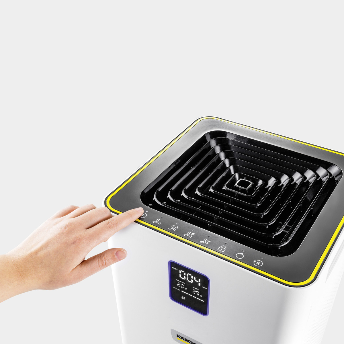 KARCHER Air Purifier AF 30 for Home | 645 sq.ft Coverage | Air Quality Display | H13 HEPA and activated Carbon Filtres | Removes 99.99% Pathogens | Fine Dust | German Tech KARCHER Air Purifier AF 30 for Home | 645 sq.ft Coverage | Air Quality Display | H13 HEPA and activated Carbon Filtres | Removes 99.99% Pathogens | Fine Dust | German Tech